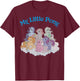 My Little Pony Original First Generation Pony Group Shot Small T-Shirt - T-Shirt | Maroon