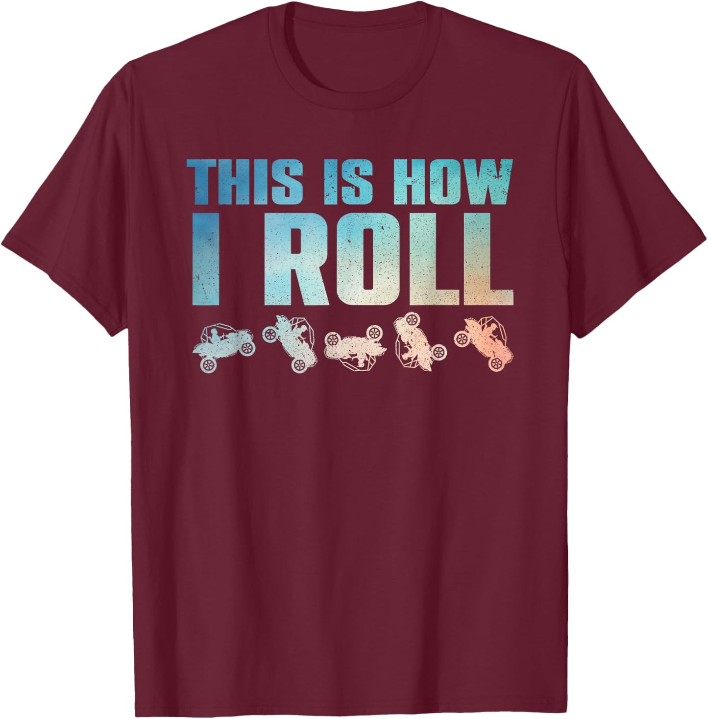 Side-By-Side Design Women UTV ATV SxS Off Road Lover T-Shirt - T-Shirt | Maroon