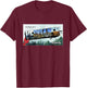 Warzone Gaming in Verdansk for crews & gamers - Men's Black Modern - Small - Short Sleeve - Crew Collar - Straight Hemline - Cotton 65%, Polyester 35% T-Shirt - T-Shirt | Maroon