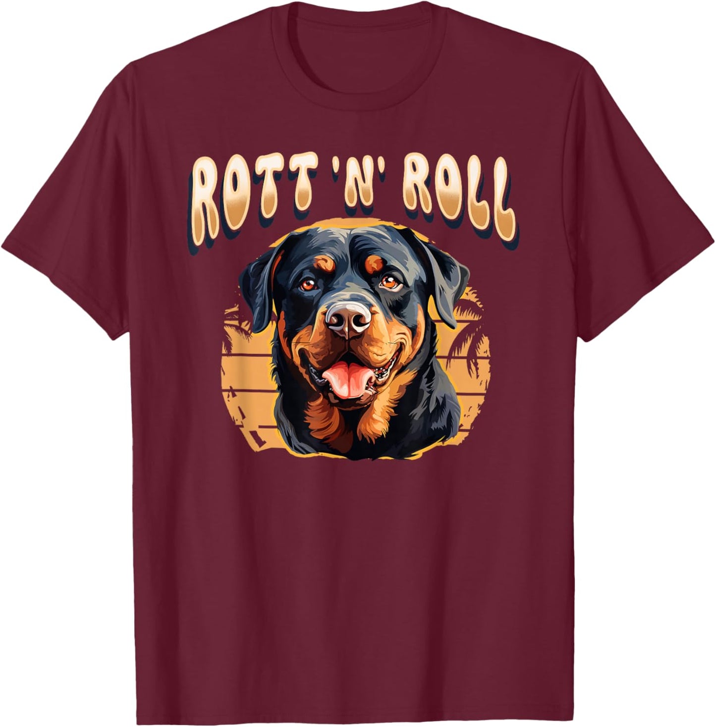 Rottweiler Dog Rott Mom Puppy Rottie Men Women Girls Kids T-Shirt - T-Shirt | Maroon