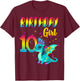 Birthday Girl Dragon 10 Theme Party Outfit T-Shirt - T-Shirt | Maroon