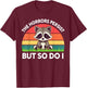 Raccoon The Horrors Persist But So Do I Toddler Boy Vintage T-Shirt - T-Shirt | Maroon