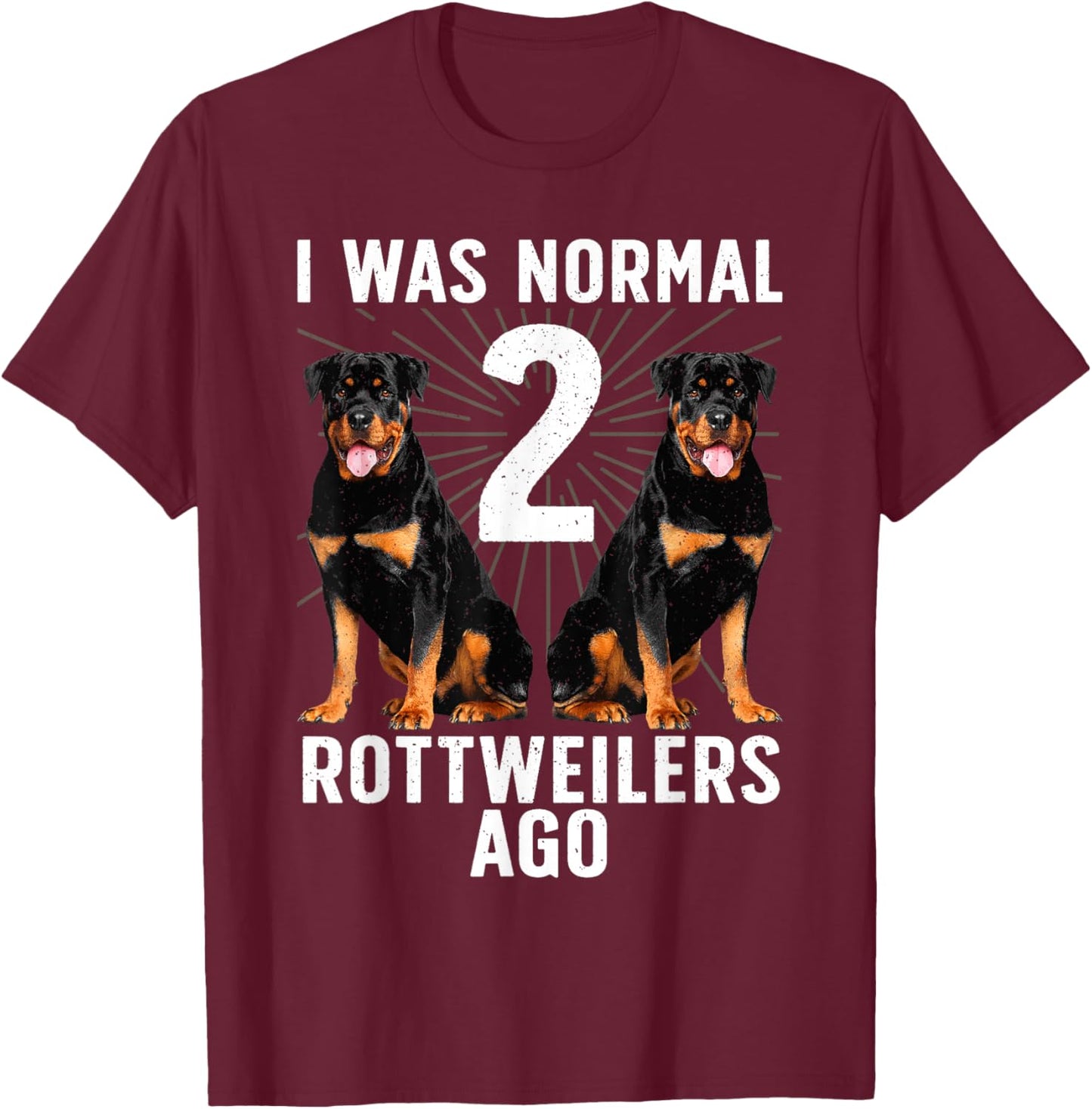 Funny Rottweiler Design Women Kids Rottweiler Lovers T-Shirt - T-Shirt | Maroon