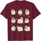 Vintage Sheep Ghost Farm Animals Farmer Halloween Costume T-Shirt - T-Shirt | Maroon