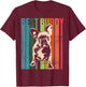 French Bulldog Frenchie Dog T-Shirt - T-Shirt | Maroon