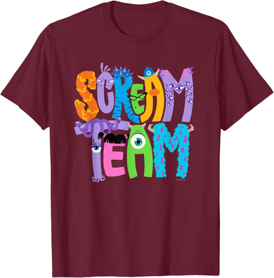 Disney and Pixar’s Monsters, Inc. Scream Team Halloween T-Shirt - T-Shirt | Maroon