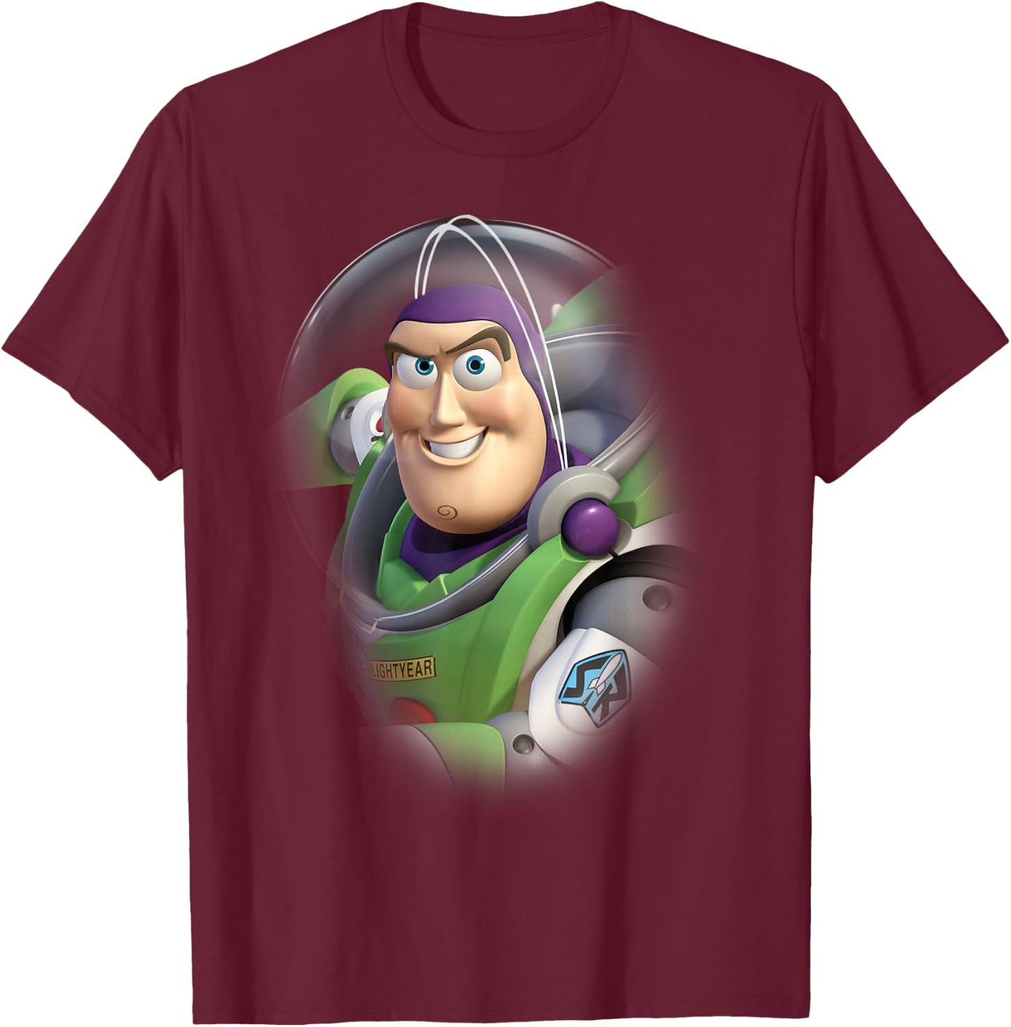 Disney Pixar Toy Story Buzz Lightyear Grin Graphic T-Shirt - T-Shirt | Maroon