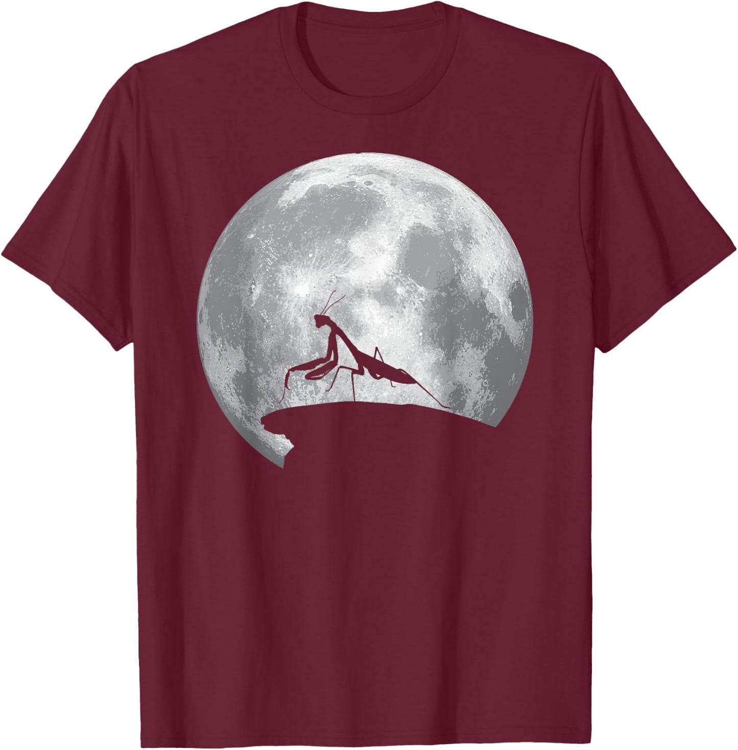 PRAYING MANTIS And Moon Vintage Halloween Costume T-Shirt - T-Shirt | Maroon