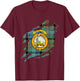 Caldwell Clan Crest and Tartan Scottish Surname T-Shirt - T-Shirt | Maroon