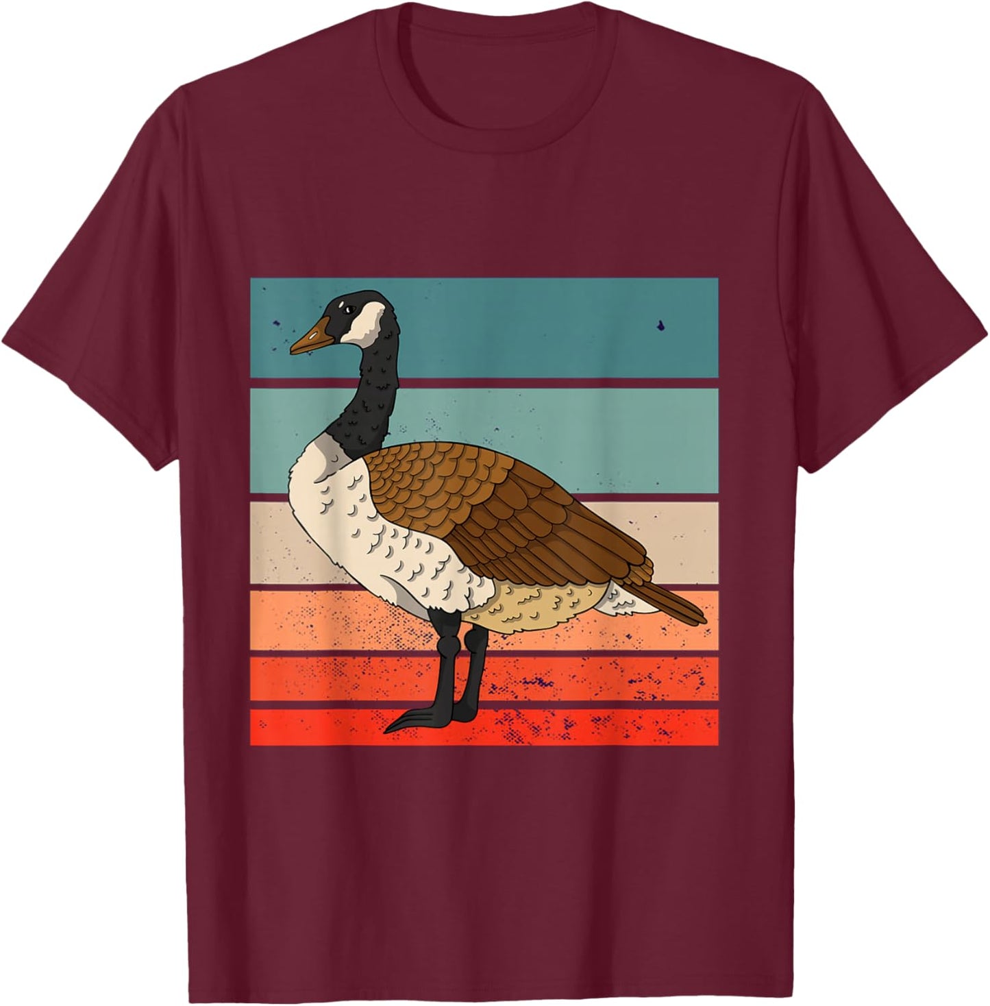 Funny Canadian Goose Honk Funny Cute Goose T-Shirt - T-Shirt | Maroon