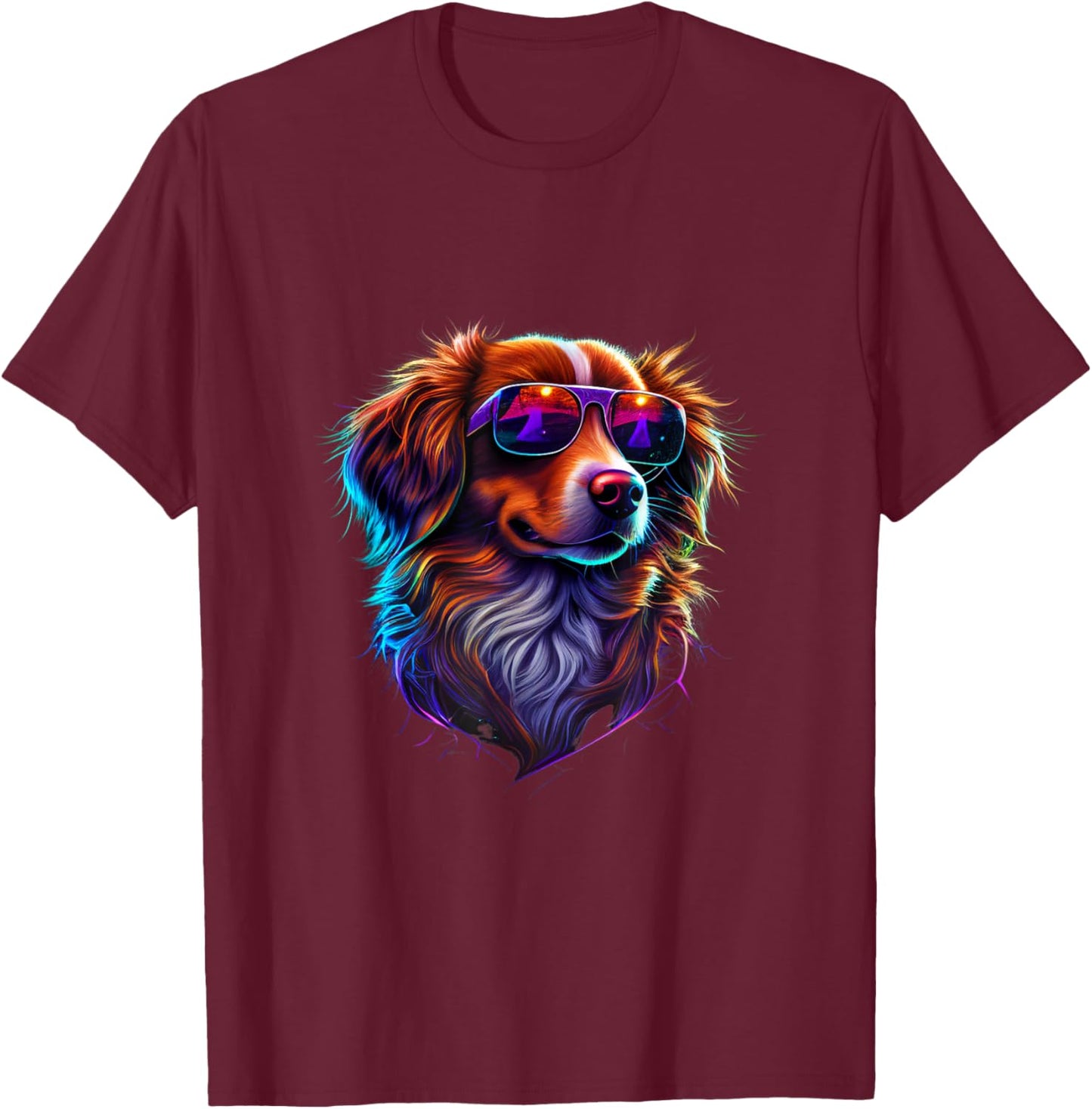 Nova Scotia Duck Tolling Retriever Dog Women Girls Kids T-Shirt - T-Shirt | Maroon