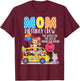 The Wheels On The Bus Mom Birthday Crew Party Toddler Kids T-Shirt - T-Shirt | Maroon