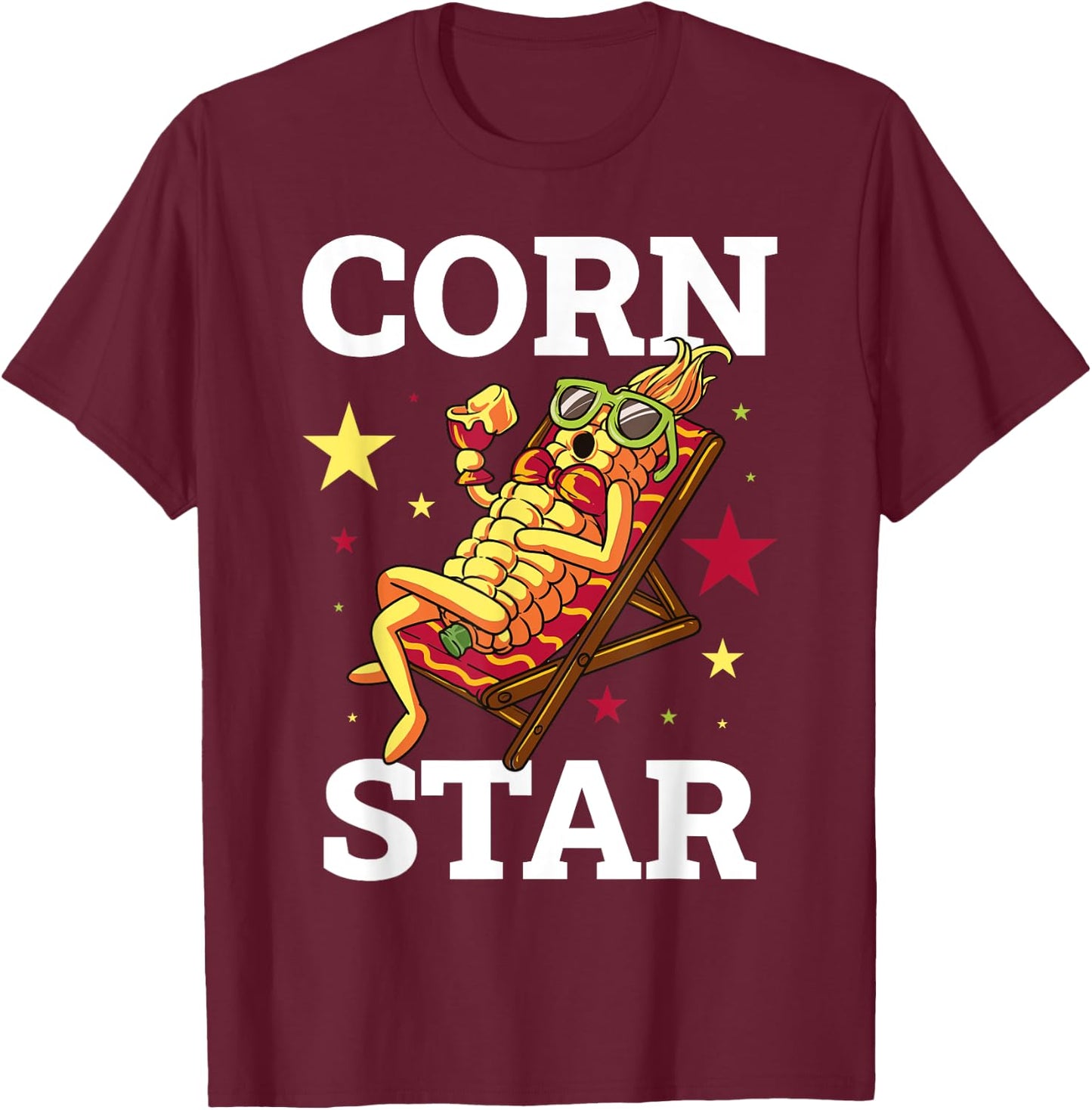 Corn Star T-Shirt - T-Shirt | Maroon