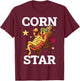 Corn Star T-Shirt - T-Shirt | Maroon