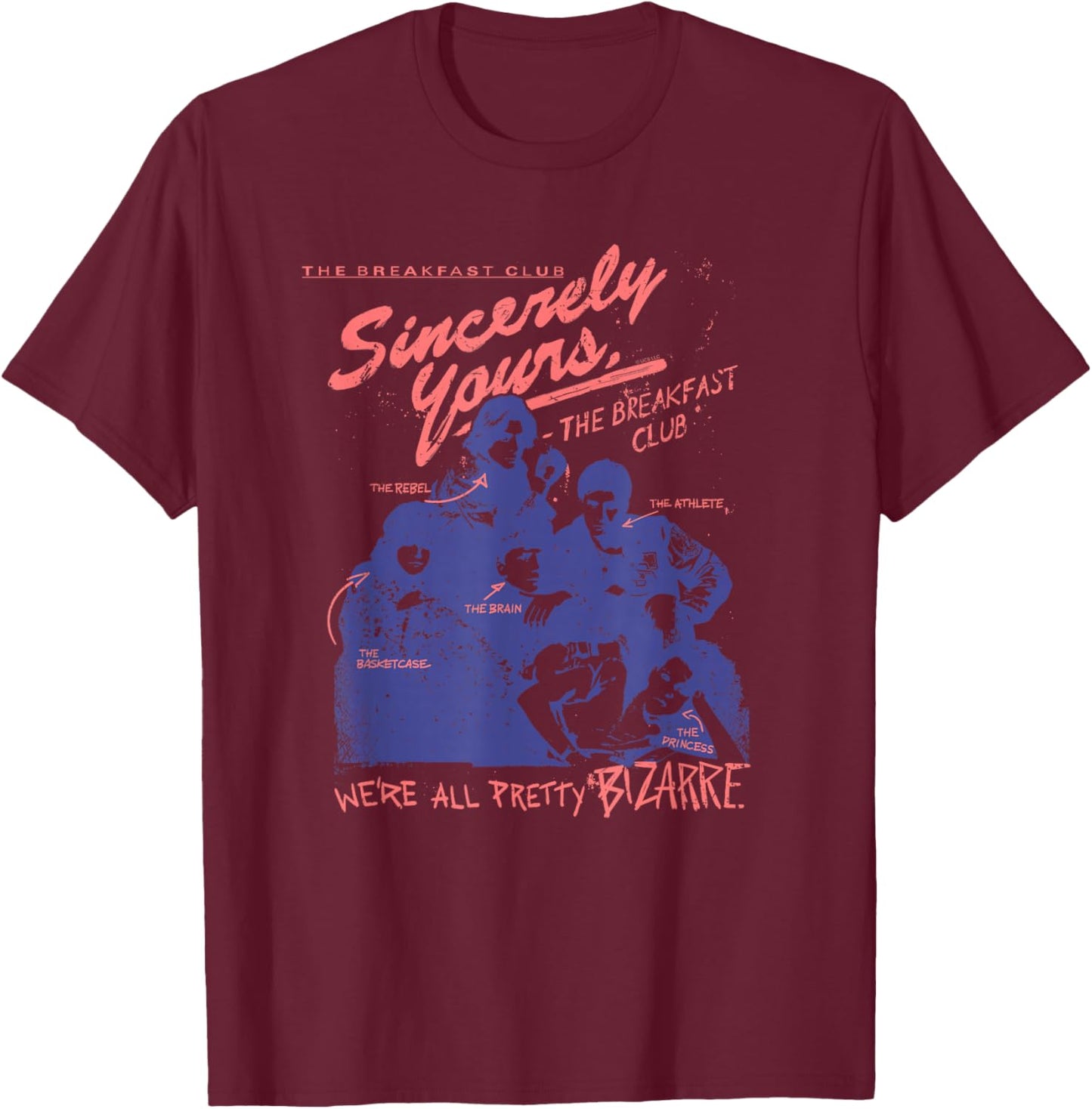 The Breakfast Club Pretty Bizarre T-Shirt - T-Shirt | Maroon