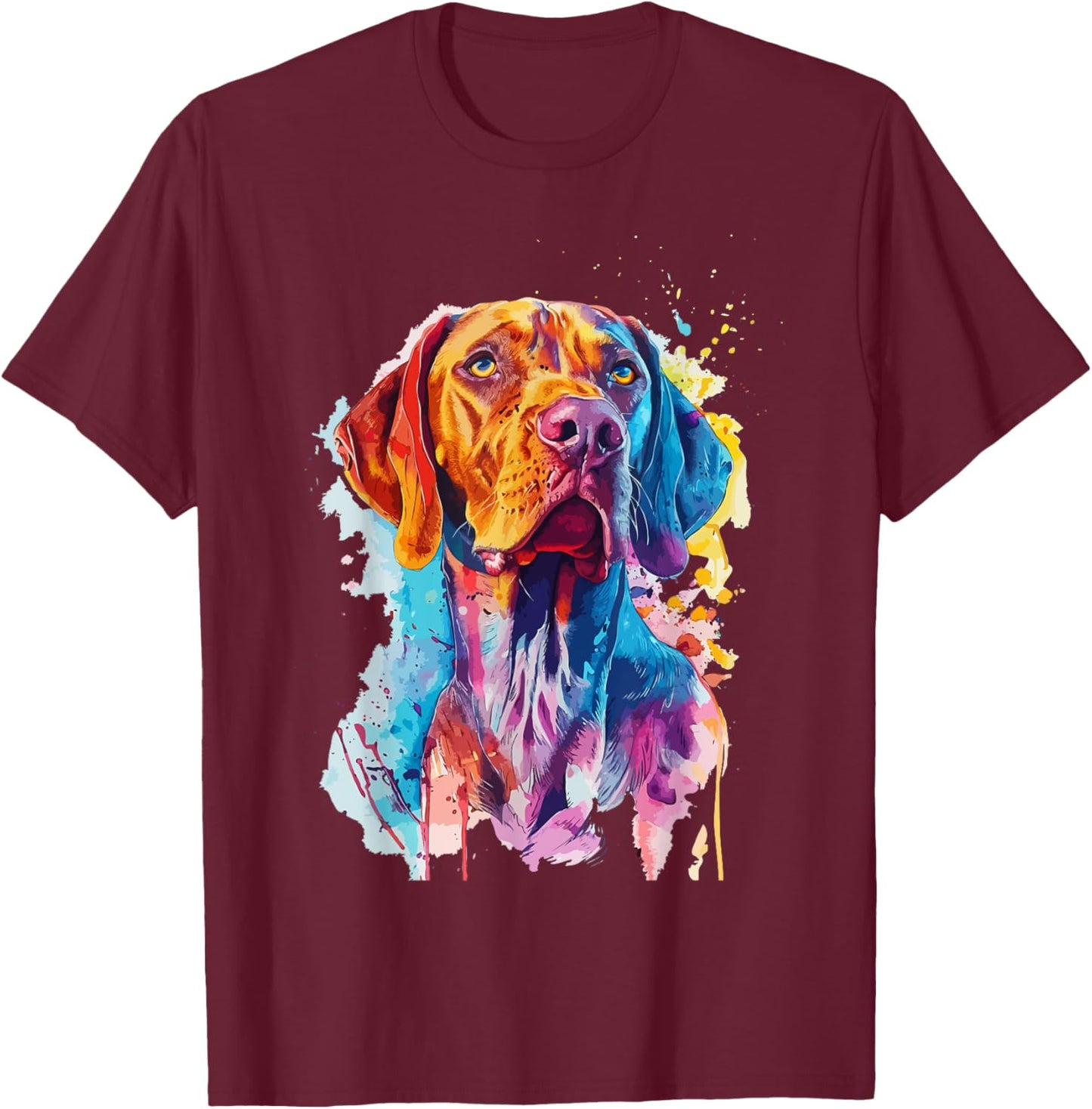 Vizsla Lovers Pop Art Design Vizsla Dog Women Kids T-Shirt - T-Shirt | Maroon