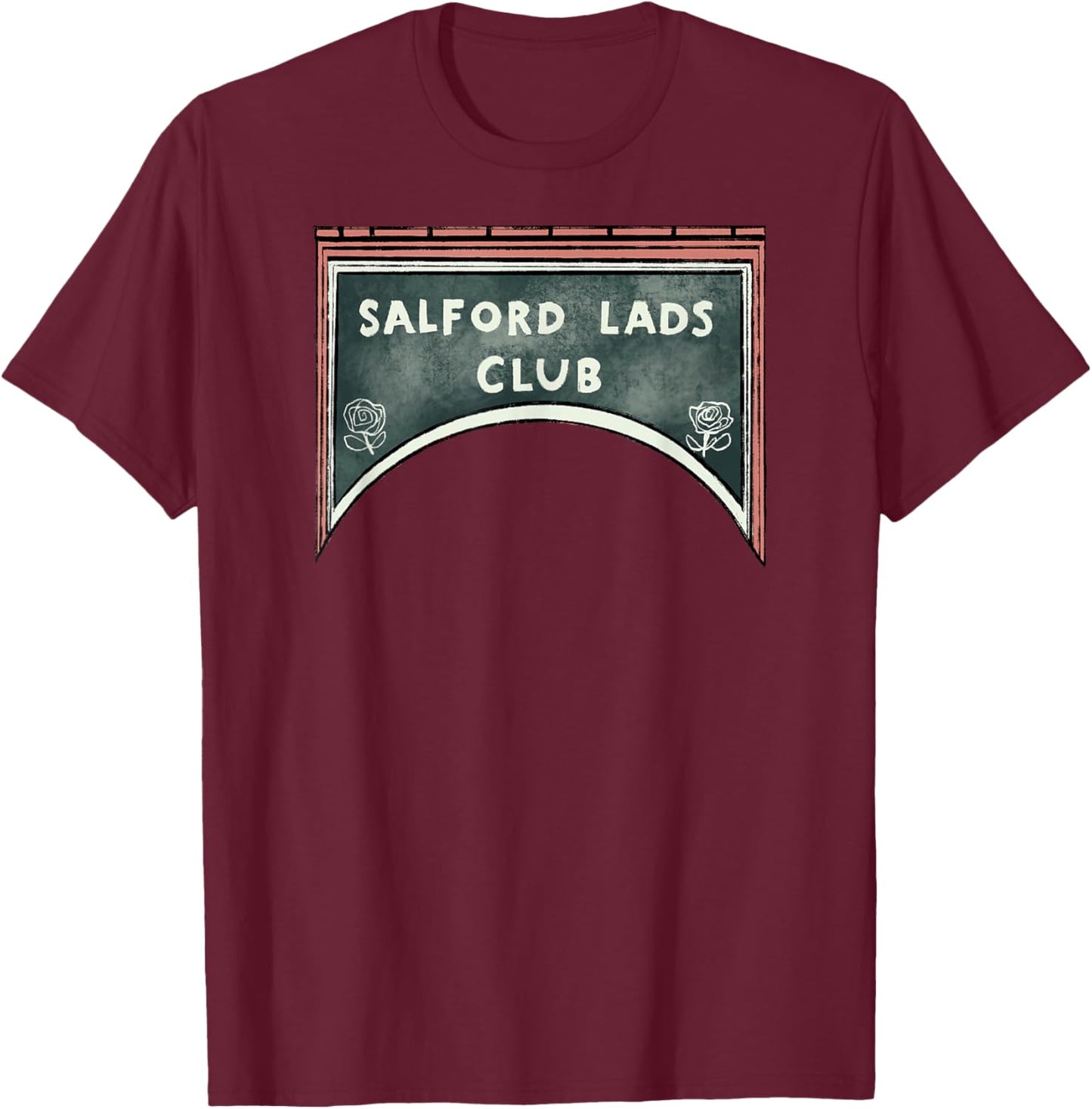 Salford Lads Indie Place T-Shirt - T-Shirt | Maroon
