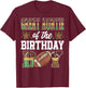 Great Auntie Of The Birthday Boy Football Player Matching T-Shirt - T-Shirt | Maroon