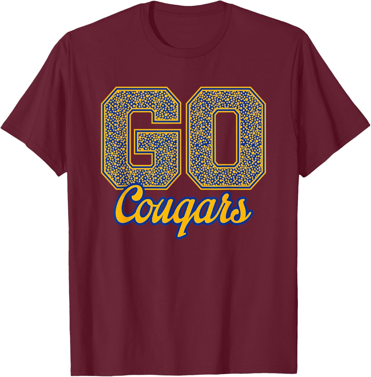 Clovis Cougars GO! School Pride T-Shirt - T-Shirt | Maroon