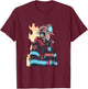 Anime Firefighter Fireman Cyberpunk Japanese Otaku T-Shirt - T-Shirt | Maroon