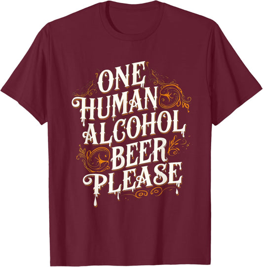 Funny Quote Vampire T-Shirt - T-Shirt | Maroon