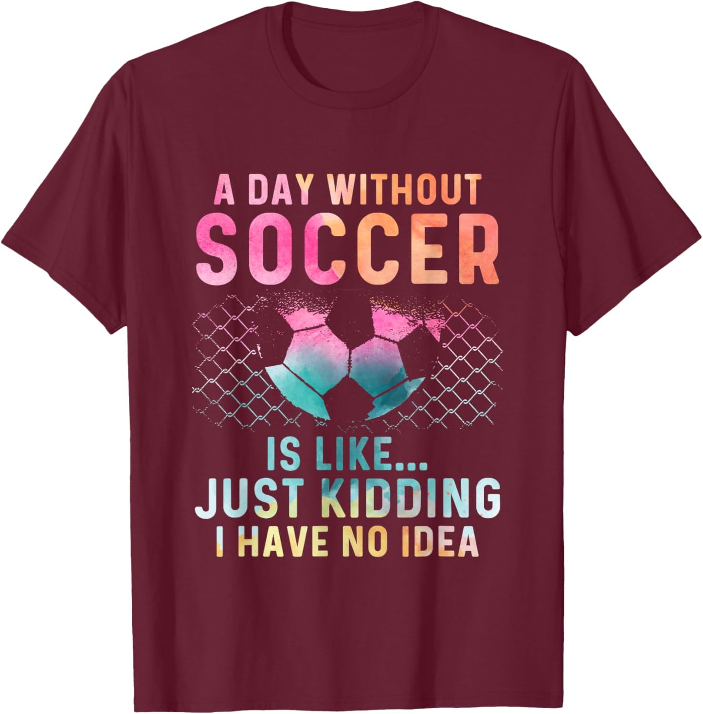 Soccer Player For Girl Goalkeeper Kick Sister Mother T-Shirt - T-Shirt | Maroon