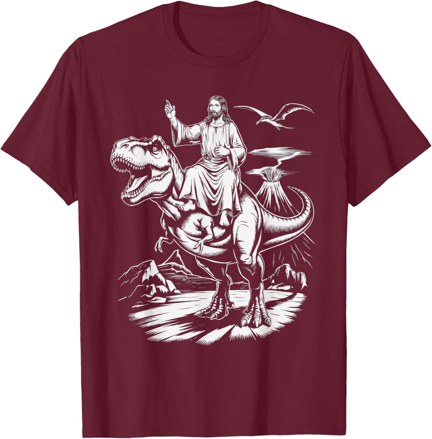 Funny Jesus Christ Religious Christian Believer Christianity T-Shirt - T-Shirt | Maroon