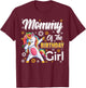 awesome dabbing unicorn birthday Mommy Family Matching T-Shirt - T-Shirt | Maroon
