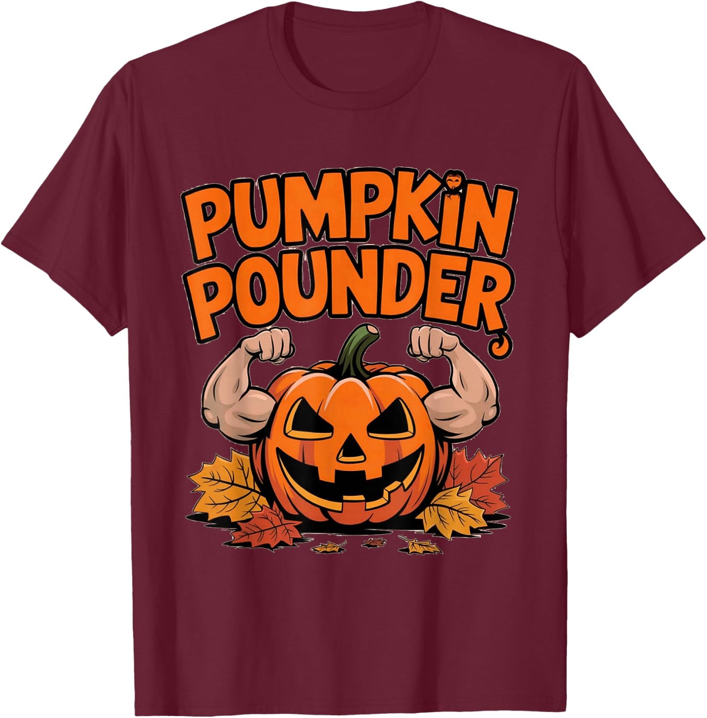 & Fall Flex Your Pumpkin T-Shirt - T-Shirt | Maroon