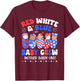 Retro Red White Blue Baby Crew Mother Baby Unit 4th Of July Men T-Shirt - T-Shirt | Maroon
