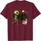 Funny Shih Tzu Alien Walking UFO Pet Dog Mom Dad T-Shirt - T-Shirt | Maroon