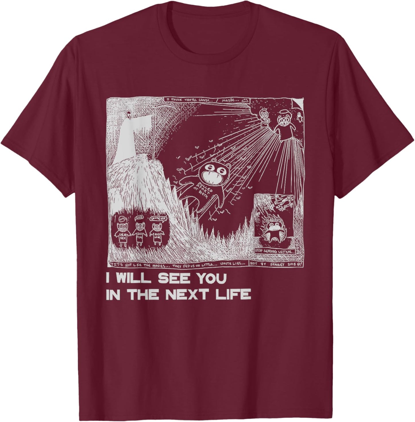 I Will See You In The Next Life Outfits Radio Music 80s 90s T-Shirt - T-Shirt | Maroon