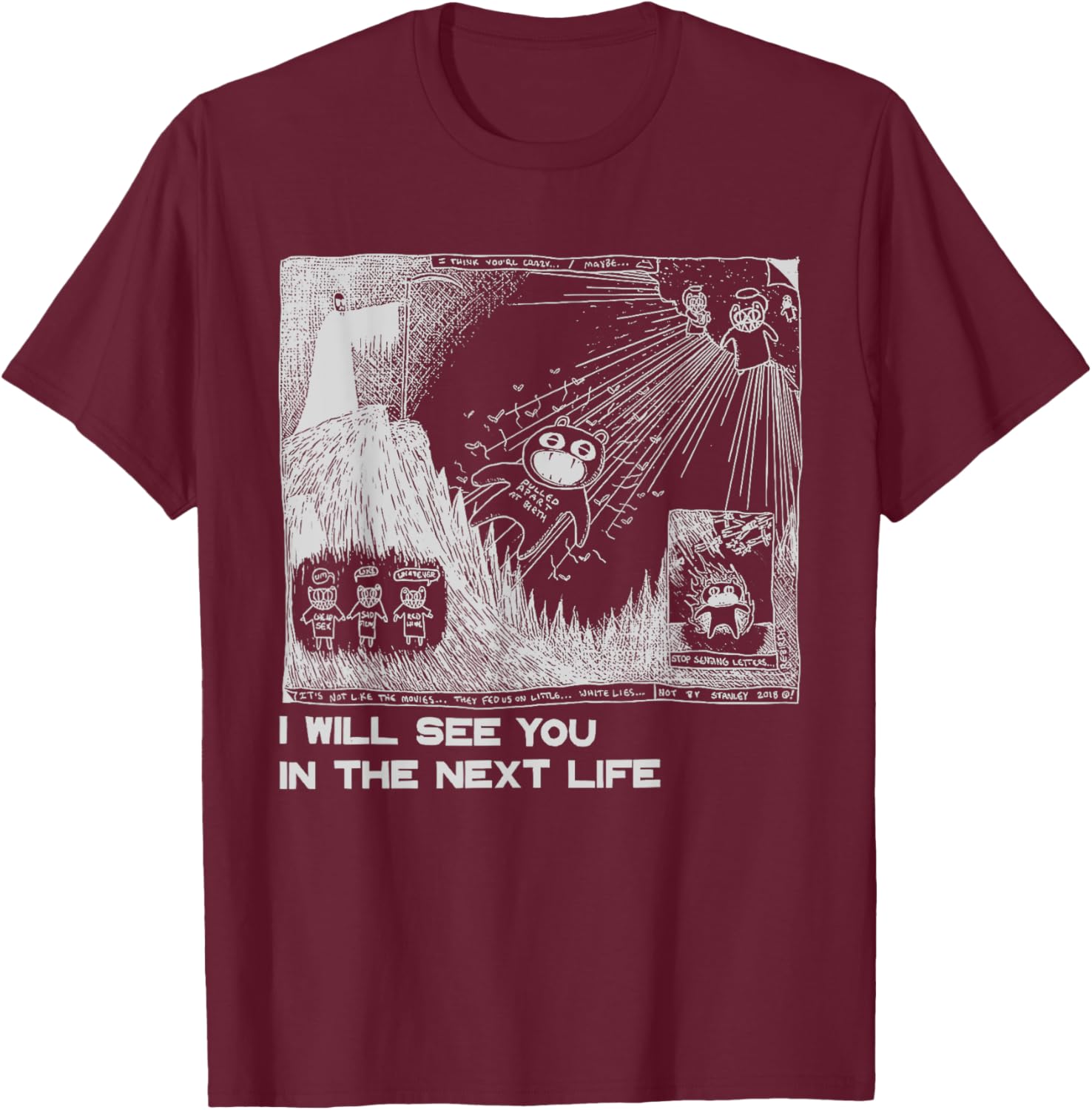 I Will See You In The Next Life Outfits Radio Music 80s 90s T-Shirt - T-Shirt | Maroon