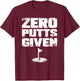 Golf Stuff Men's Black Modern Fun Golf , Small, , Short Sleeve, Classic Fit, Polyester 100% T-Shirt - T-Shirt | Maroon