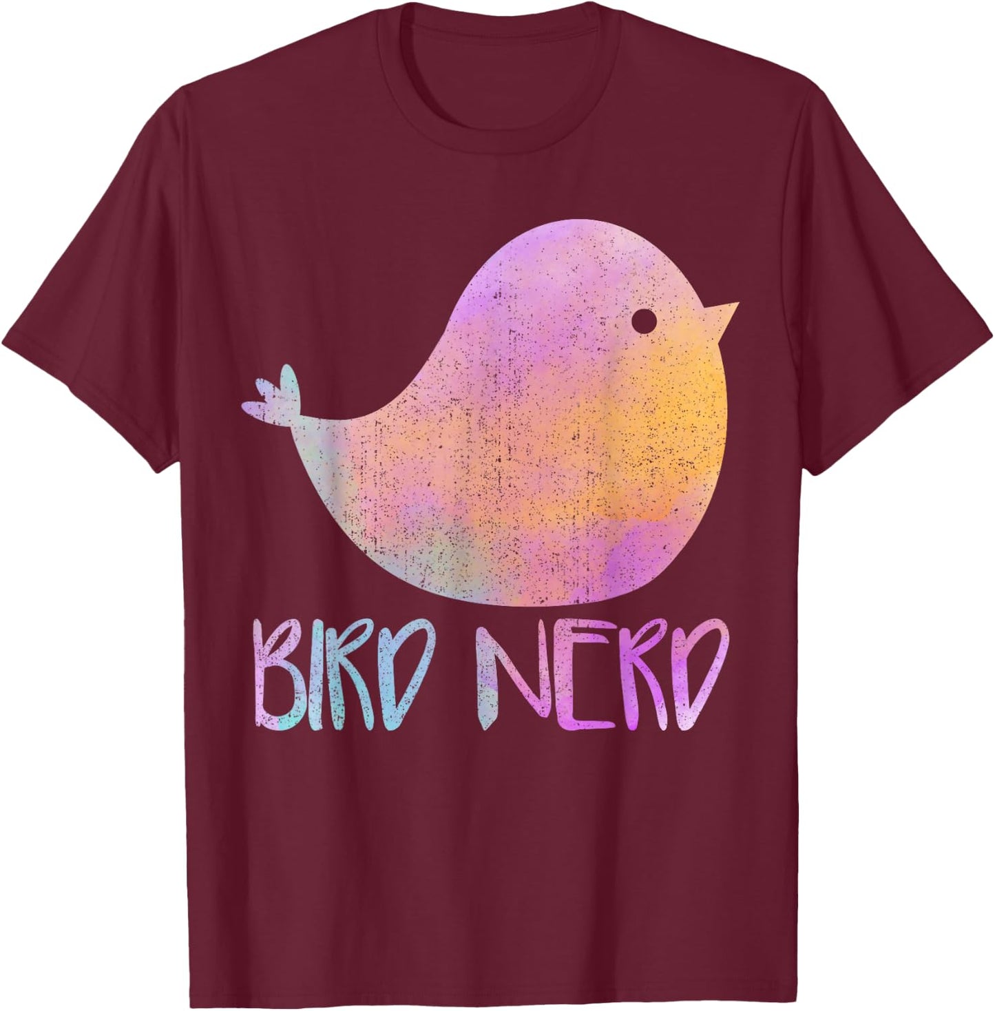 Avid Birder Birdwatching - Twitcher Birding Bird Nerd T-Shirt - T-Shirt | Maroon