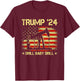 Trump 2024 Drill Baby Drill 4th Of July Independence Day T-Shirt - T-Shirt | Maroon