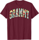 Floral Strawberry Grammy Christmas Grandma To Be Mothers Day T-Shirt - T-Shirt | Maroon