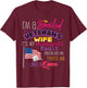 I'm A Spoiled Veteran's Wife It's My Husband's Fault T-Shirt - T-Shirt | Maroon