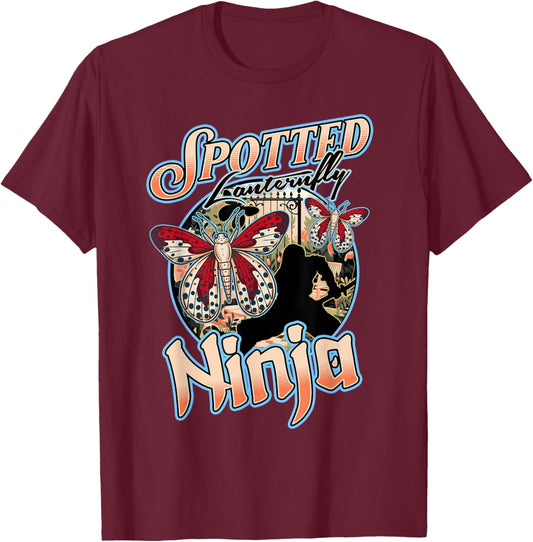 Spotted Lanternfly Trap Ninja Warrior Assassin Lantern Fly T-Shirt - T-Shirt | Maroon