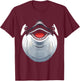 Funny orca whale costume, funny orca whale face costume T-Shirt - T-Shirt | Maroon
