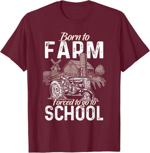 Funny Farmer Shirt Men Tractor Boys Tractor Lover Rancher T-Shirt - T-Shirt | Maroon