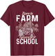 Funny Farmer Shirt Men Tractor Boys Tractor Lover Rancher T-Shirt - T-Shirt | Maroon