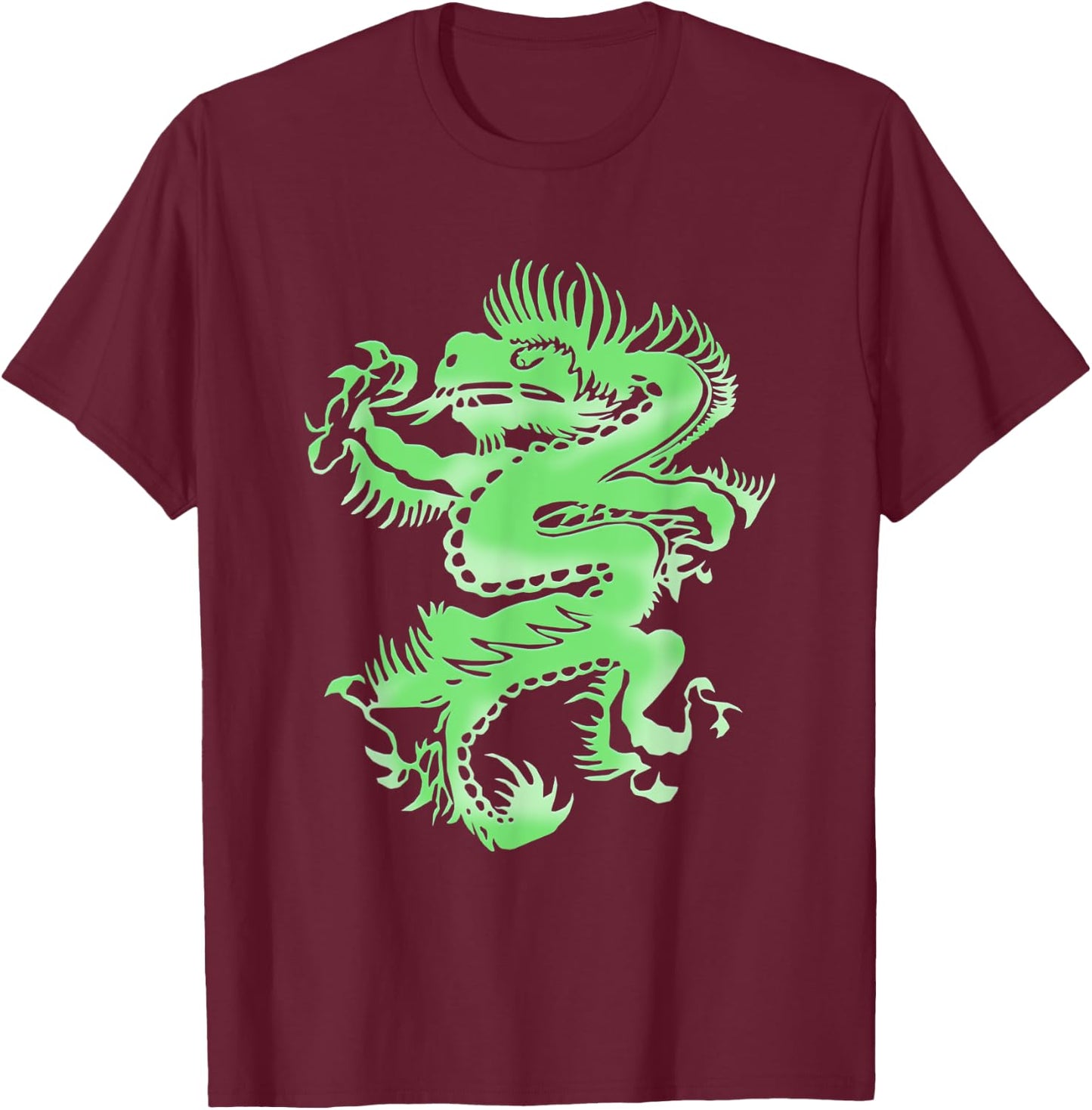 Imbruglia Torn Dragon T-Shirt - T-Shirt | Maroon