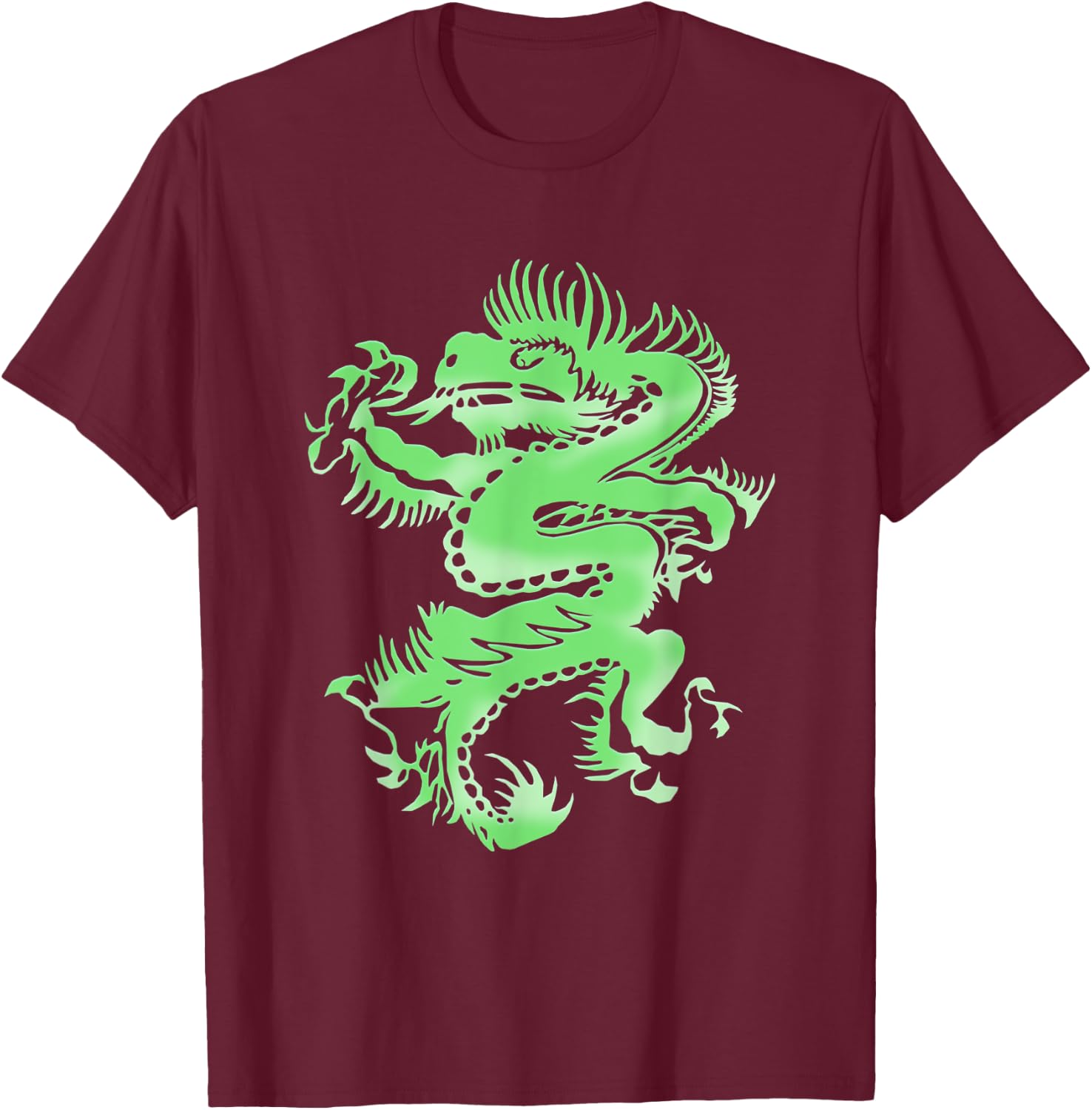 Imbruglia Torn Dragon T-Shirt - T-Shirt | Maroon