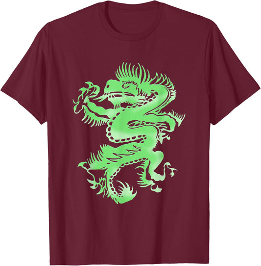 Imbruglia Torn Dragon T-Shirt - T-Shirt | Maroon