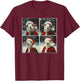 Sheep Santa Christmas Farm Animal T-Shirt - T-Shirt | Maroon