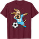 Dabbing Dog Guatemala Soccer Guatemalan Flag Football Lovers T-Shirt - T-Shirt | Maroon