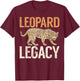 Leopard Legacy Leopard T-Shirt - T-Shirt | Maroon