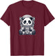 Cute Panda Astronaut T-Shirt - T-Shirt | Maroon