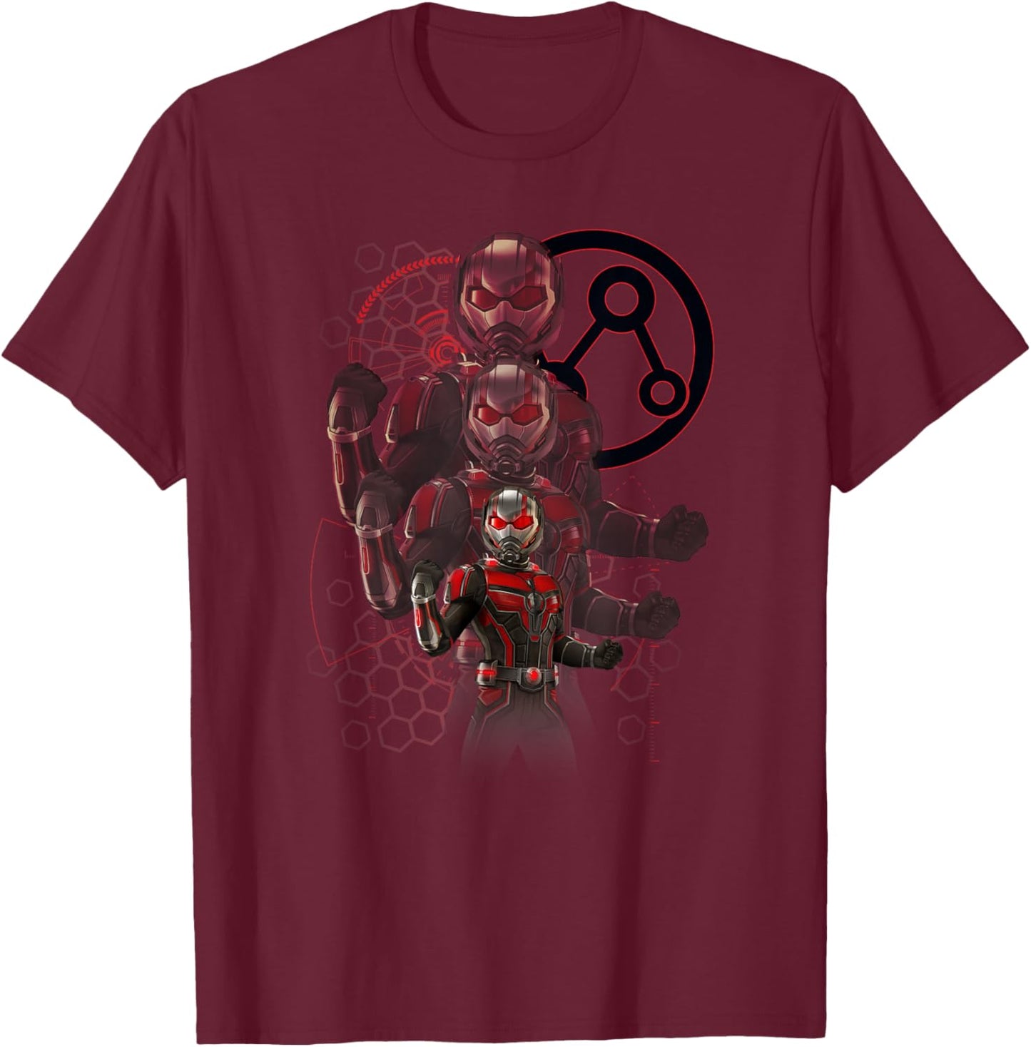 Marvel Ant-Man and The Wasp: Quantumania Ant-Man Growing T-Shirt - T-Shirt | Maroon